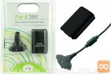 Xbox 360 Play & Charge Kit, Črn