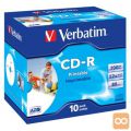 MEDIJ CD-R VERBATIM 10PK printable široke škatlice (43325)