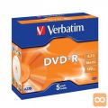 MEDIJ DVD-R VERBATIM 5PK široke škatlice (43519)
