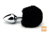 ANALNI ČEP Furry Fantasy Black Bunny