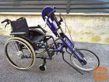 Handbike ročno kolo Sopur + aktivni invalidski voziček Meyra