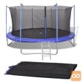 Varnostna Mreža PE Črna za 3,66 m Okrogel Trampolin