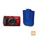 Digitalni kompaktni fotoaparat OLYMPUS TG-5 rdeče barve +