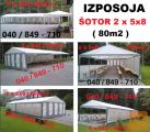 IZPOSOJA ŠOTORA 5x8 in 3x6 ZA PIKNIK.. , ORODJA