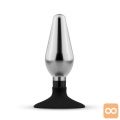ANALNI ČEP Metal Butt Plug With Suction Cup