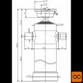 Cilinder teleskopski, 4stopnje, 7t, 910mm, s kroglo 3064S