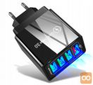  4x USB 3.0 hitri polnilec 220V z LED 3.1A