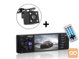 12V 1DIN LCD avtoradio 4x60W MP3 USB Bluetooth + kamera za