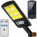 Solar. 120 LED COB cestna svet. s PIR senz. gibanja + dalj.