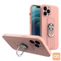 Etui silikonski ovitek Ring Case za iPhone 12 Pro roza