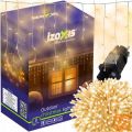 Zunanje novoletne lučke 500 LED toplo bela 8 funkcij 22,5m