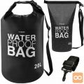 Vodotesna nepremočljiva torba 20L črna