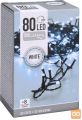 Novoletne lučke veriga 80 LED hladno bela 8m – 8 funkcij